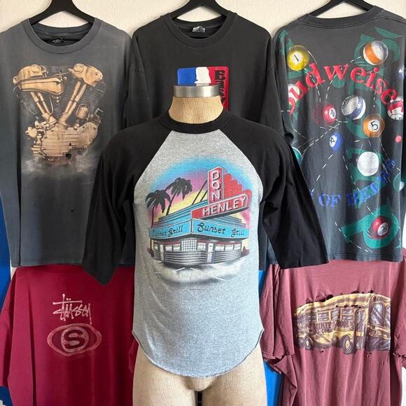 Vintage Other - Vintage 1980s Don Henley Ragland Shirt